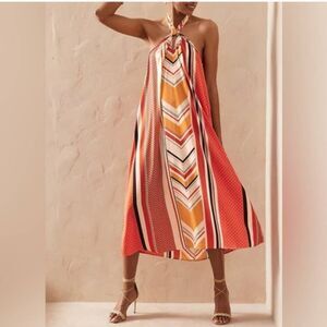 Banana Republic Factory Twist Neck Midi Dress Size Medium NWT